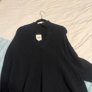 Aerie Classic Black V-Neck Sweater